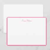 Aangepaste naam Flat Note Card Notitiekaartje (Voorkant / Achterkant)