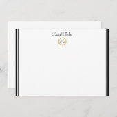 Aangepaste naam Flat Note Card Notitiekaartje (Voorkant / Achterkant)