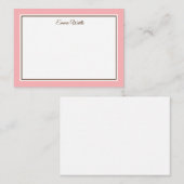 Aangepaste naam Flat Note Card Notitiekaartje (Voorkant / Achterkant)