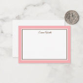 Aangepaste naam Flat Note Card Notitiekaartje (Voorkant / Achterkant in situ)