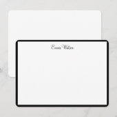 Aangepaste naam Flat Note Card Notitiekaartje (Voorkant / Achterkant)