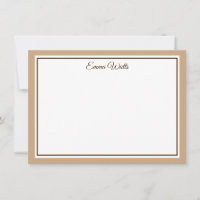 Aangepaste naam Flat Note Card
