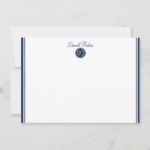 Aangepaste naam Flat Note Card Notitiekaartje (Voorkant)