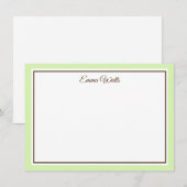 Aangepaste naam Flat Note Card Notitiekaartje (Voorkant / Achterkant)