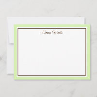 Aangepaste naam Flat Note Card