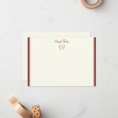 Aangepaste naam Flat Note Card Notitiekaartje (Voorkant / Achterkant in situ)