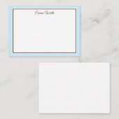 Aangepaste naam Flat Note Card Notitiekaartje (Voorkant / Achterkant)