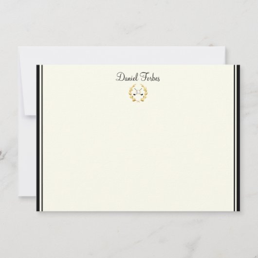 Aangepaste naam Flat Note Card Notitiekaartje (Voorkant)