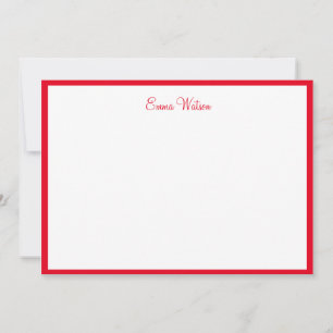 Aangepaste naam Flat Note Card Notitiekaartje
