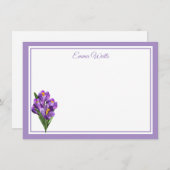 Aangepaste naam Flat Note Card Notitiekaartje (Voorkant / Achterkant)