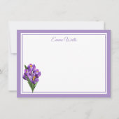 Aangepaste naam Flat Note Card Notitiekaartje (Voorkant)