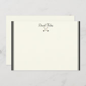 Aangepaste naam Flat Note Card Notitiekaartje (Voorkant / Achterkant)