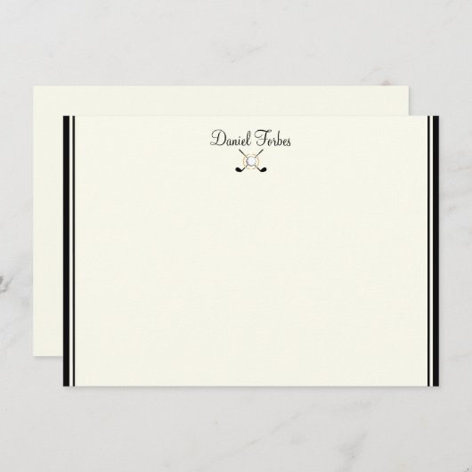 Aangepaste naam Flat Note Card Notitiekaartje (Voorkant / Achterkant)