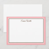 Aangepaste naam Flat Note Card Notitiekaartje (Voorkant / Achterkant)