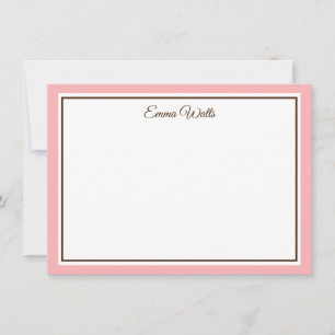 Aangepaste naam Flat Note Card Notitiekaartje