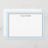 Aangepaste naam Flat Note Card Notitiekaartje (Voorkant / Achterkant)