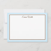 Aangepaste naam Flat Note Card Notitiekaartje (Voorkant)