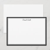 Aangepaste naam Flat Note Card Notitiekaartje (Voorkant / Achterkant)