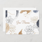 Aangepaste naam Flat Note Card Notitiekaartje (Voorkant / Achterkant)