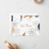 Aangepaste naam Flat Note Card Notitiekaartje (Voorkant / Achterkant in situ)