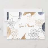 Aangepaste naam Flat Note Card Notitiekaartje (Voorkant)