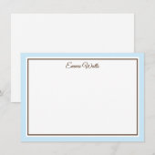 Aangepaste naam Flat Note Card Notitiekaartje (Voorkant / Achterkant)