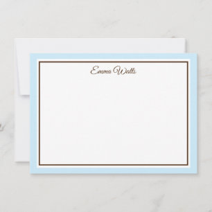 Aangepaste naam Flat Note Card Notitiekaartje