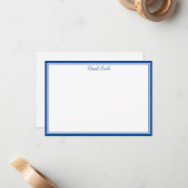 Aangepaste naam Flat Note Card Notitiekaartje (Voorkant / Achterkant in situ)