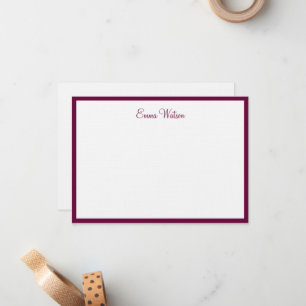 Aangepaste naam Flat Note Card Notitiekaartje