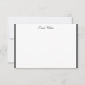 Aangepaste naam Flat Note Card Notitiekaartje (Voorkant)