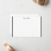 Aangepaste naam Flat Note Card Notitiekaartje (Voorkant / Achterkant in situ)