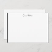 Aangepaste naam Flat Note Card Notitiekaartje (Voorkant / Achterkant)