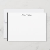 Aangepaste naam Flat Note Card Notitiekaartje (Voorkant)