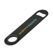 Aangepaste naam flesopener speed flessenopener (Voorkant Gekanteld)