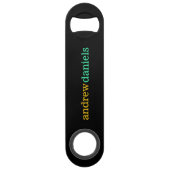 Aangepaste naam flesopener speed flessenopener (Achterkant)