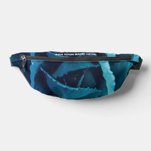Aangepaste naam Floral BLUE ROOS Fanny Pack Heuptasje