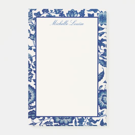 Aangepaste naam Floral Flat Post-its Post-it Notes (Voorkant)