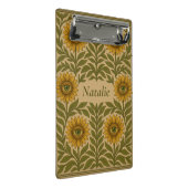  Aangepaste Naam Floral Mini Klembord (Schuin)