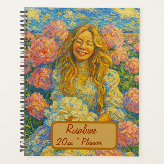 Aangepaste naam Floral Planner (Voorkant)