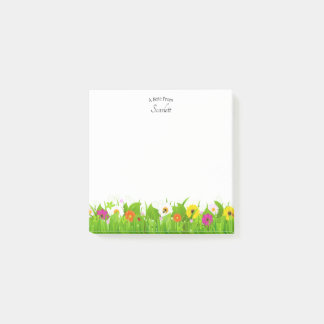 Aangepaste naam Floral Post-it® Notes