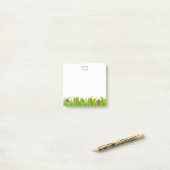 Aangepaste naam Floral Post-it® Notes (Op bureau)