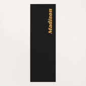 Aangepaste naam Floral Tegel Pattern Faux Ceramic Yogamat (Achterkant)
