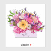 Aangepaste naam Floral Waterverf Beauty Sticker (Vel)