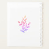 Aangepaste naam Floral Waterverf Planner (Achterkant)