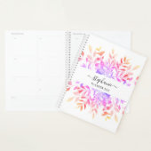 Aangepaste naam Floral Waterverf Planner (Display)