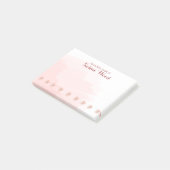 Aangepaste naam Floral Waterverf Post-it® notes (Schuin)