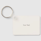 Aangepaste naam Floral Woodland Green Berries Sleutelhanger (Achterkant)