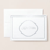 Aangepaste naam Folie Opmerking Kaart (Voorkant met envelop)