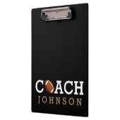 Aangepaste naam football Coach Klembord (Links)