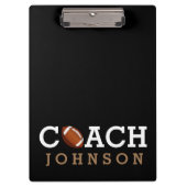 Aangepaste naam football Coach Klembord (Voorkant)